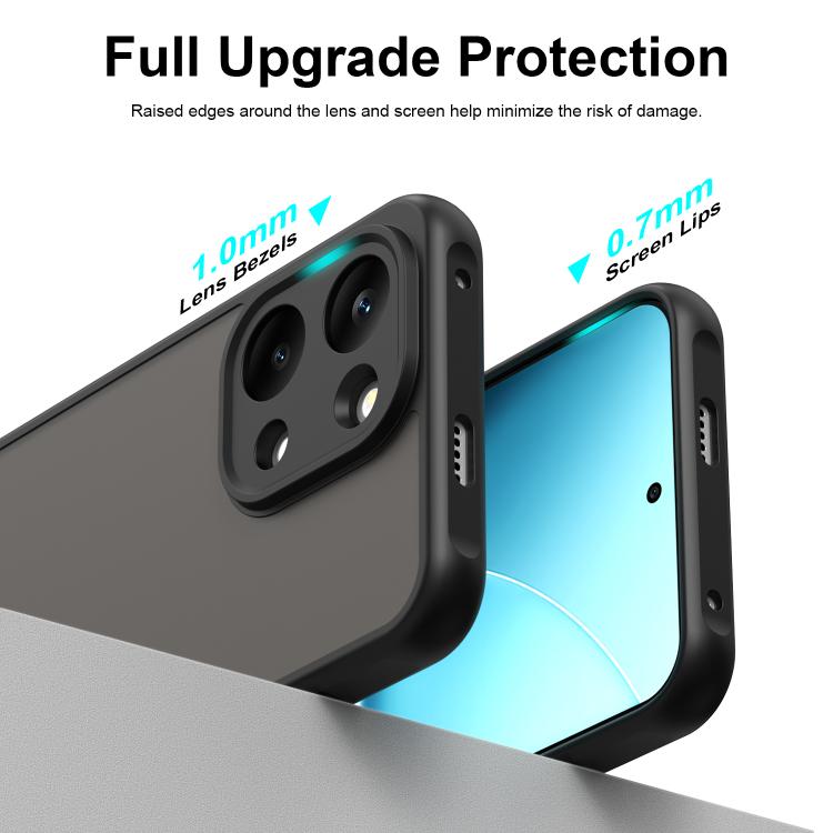 For Redmi Turbo 5 Max/Poco X8 Pro Max 5G Fan Dun Series TPU Hybrid PC Frosted Phone Case
