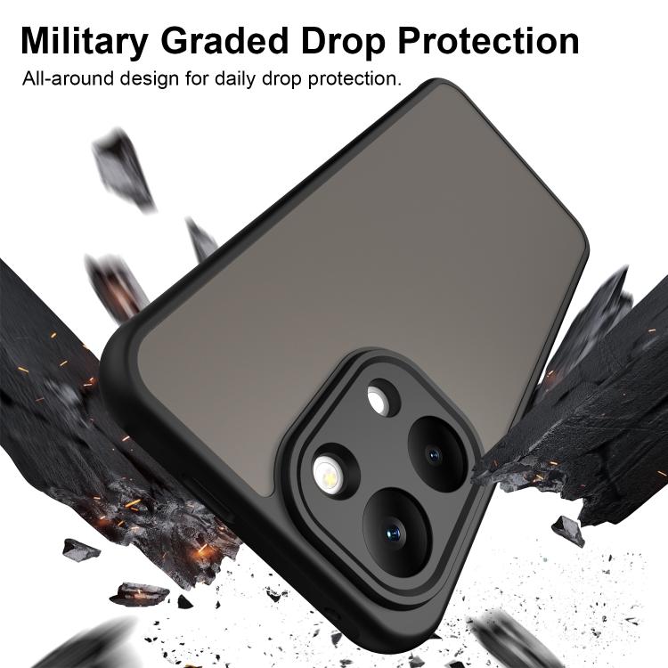 For Redmi Turbo 5 Max/Poco X8 Pro Max 5G Fan Dun Series TPU Hybrid PC Frosted Phone Case