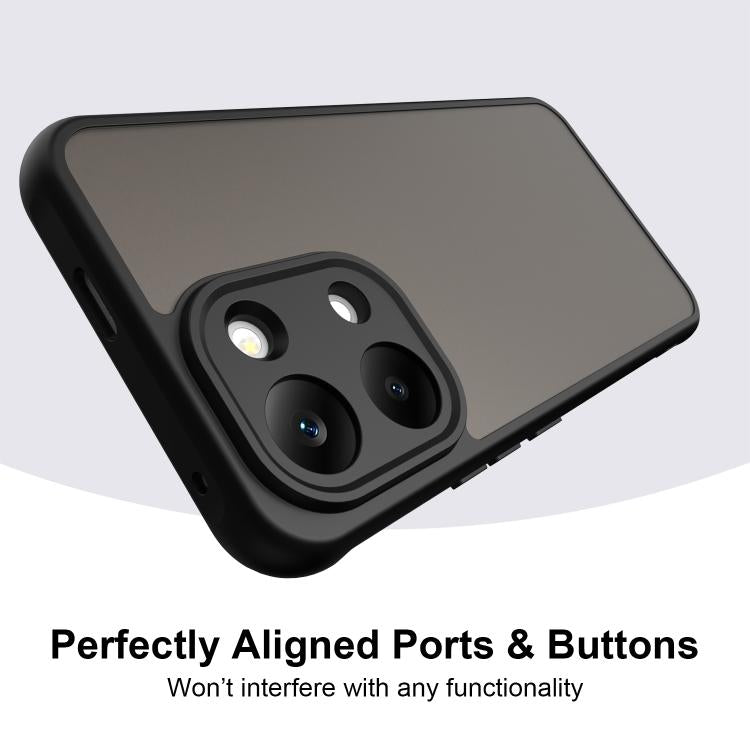 For Redmi Turbo 5 Max/Poco X8 Pro Max 5G Fan Dun Series TPU Hybrid PC Frosted Phone Case