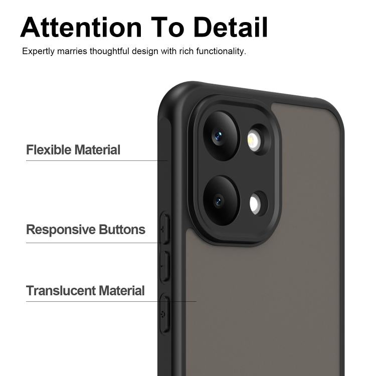 For Redmi Turbo 5 Max/Poco X8 Pro Max 5G Fan Dun Series TPU Hybrid PC Frosted Phone Case
