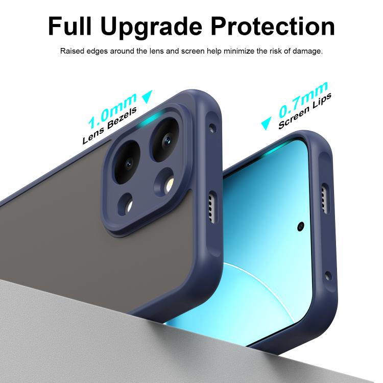 For Redmi Turbo 5 Max/Poco X8 Pro Max 5G Fan Dun Series TPU Hybrid PC Frosted Phone Case