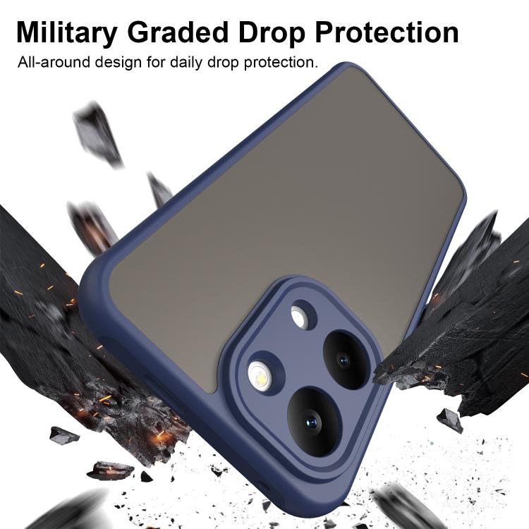 For Redmi Turbo 5 Max/Poco X8 Pro Max 5G Fan Dun Series TPU Hybrid PC Frosted Phone Case