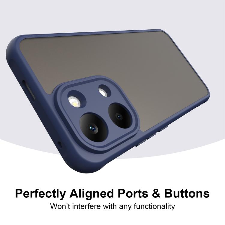 For Redmi Turbo 5 Max/Poco X8 Pro Max 5G Fan Dun Series TPU Hybrid PC Frosted Phone Case