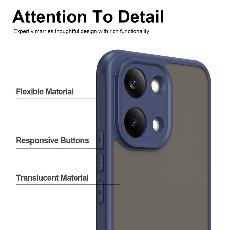For Redmi Turbo 5 Max/Poco X8 Pro Max 5G Fan Dun Series TPU Hybrid PC Frosted Phone Case