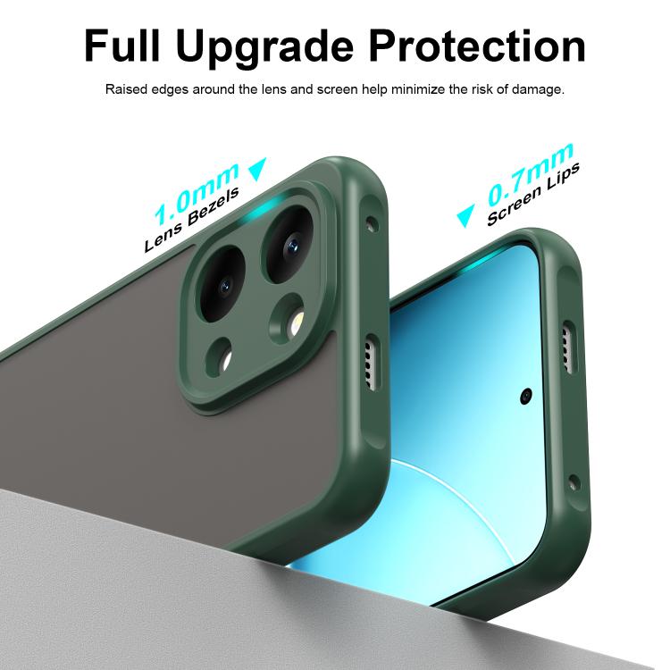 For Redmi Turbo 5 Max/Poco X8 Pro Max 5G Fan Dun Series TPU Hybrid PC Frosted Phone Case