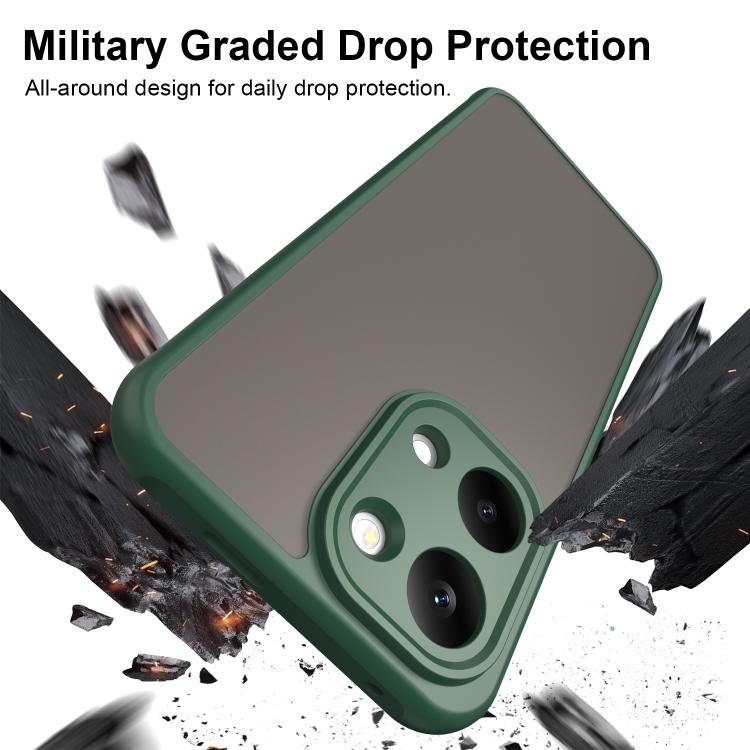 For Redmi Turbo 5 Max/Poco X8 Pro Max 5G Fan Dun Series TPU Hybrid PC Frosted Phone Case