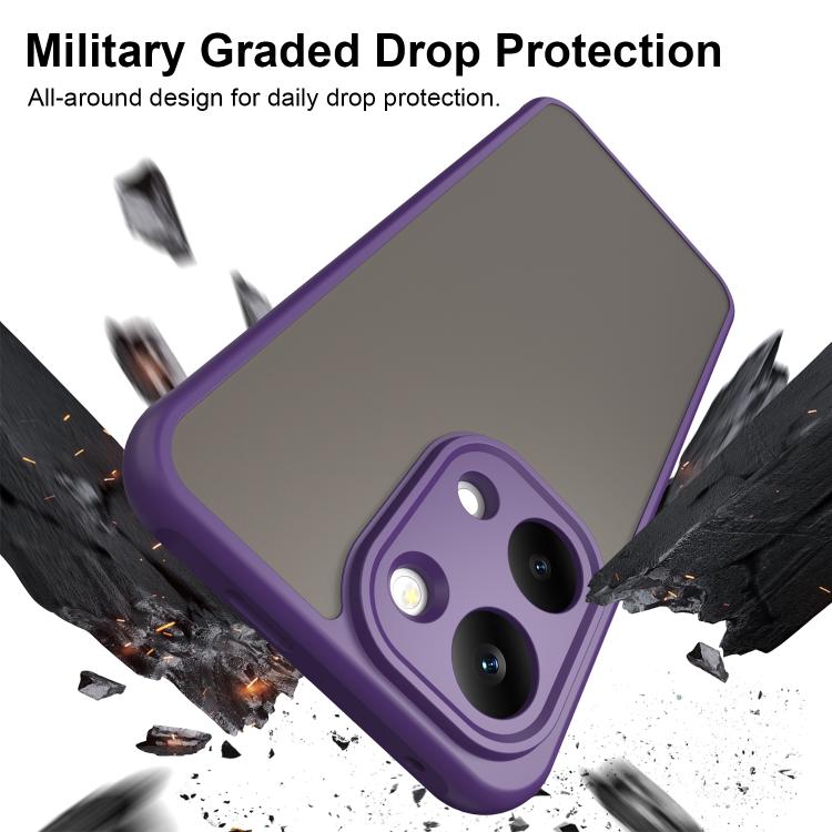 For Redmi Turbo 5 Max/Poco X8 Pro Max 5G Fan Dun Series TPU Hybrid PC Frosted Phone Case