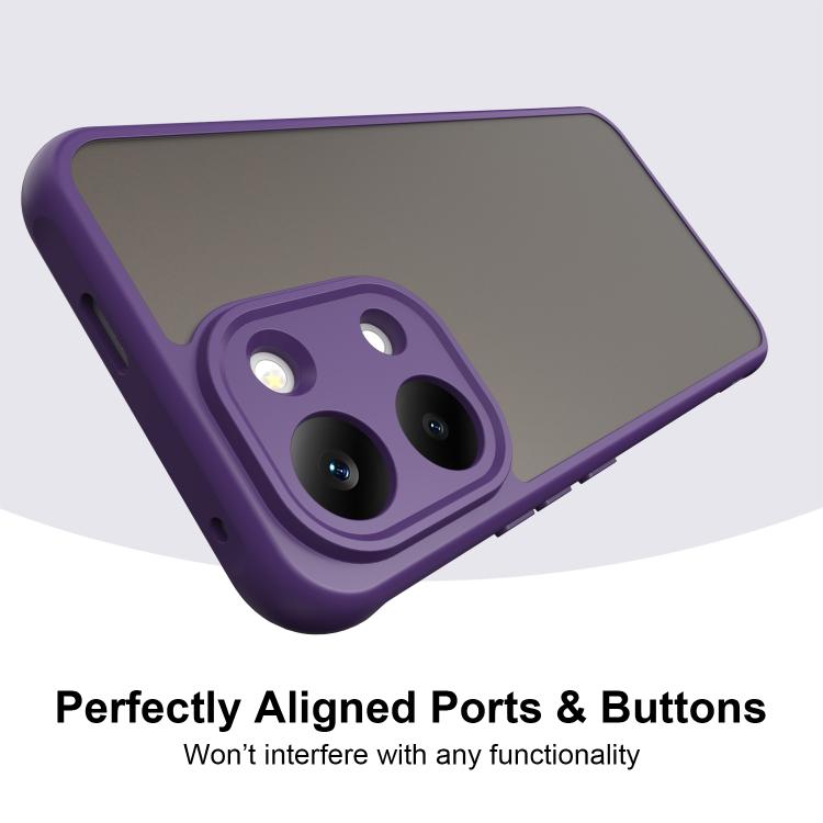 For Redmi Turbo 5 Max/Poco X8 Pro Max 5G Fan Dun Series TPU Hybrid PC Frosted Phone Case