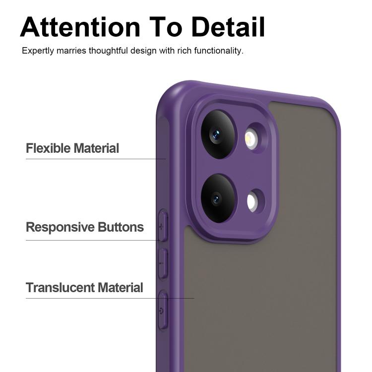 For Redmi Turbo 5 Max/Poco X8 Pro Max 5G Fan Dun Series TPU Hybrid PC Frosted Phone Case