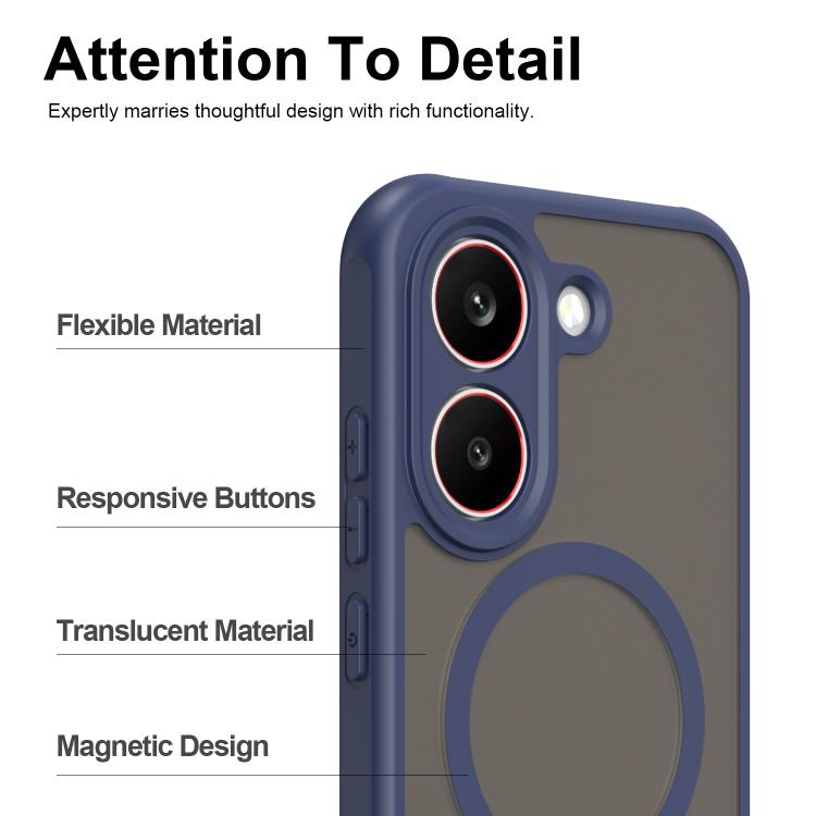 For Redmi Turbo 5 5G / Poco X8 Pro 5G Fan Dun Series TPU Hybrid PC Frosted Magsafe Phone Case