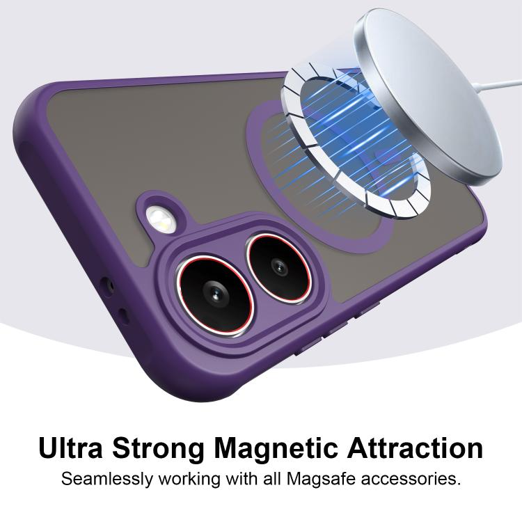 For Redmi Turbo 5 5G / Poco X8 Pro 5G Fan Dun Series TPU Hybrid PC Frosted Magsafe Phone Case