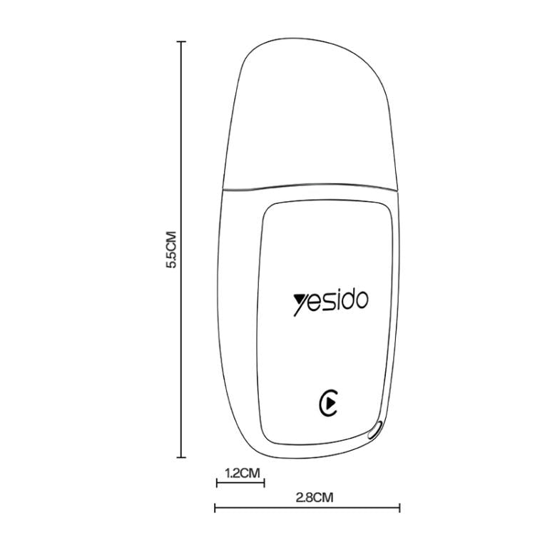 Yesido KM29 Wired to Wireless CarPlay Converter - Gold