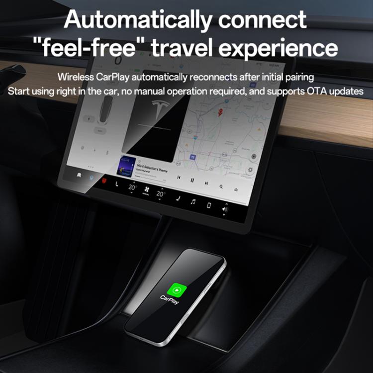 Yesido KM29 Wired to Wireless CarPlay Converter - Gold