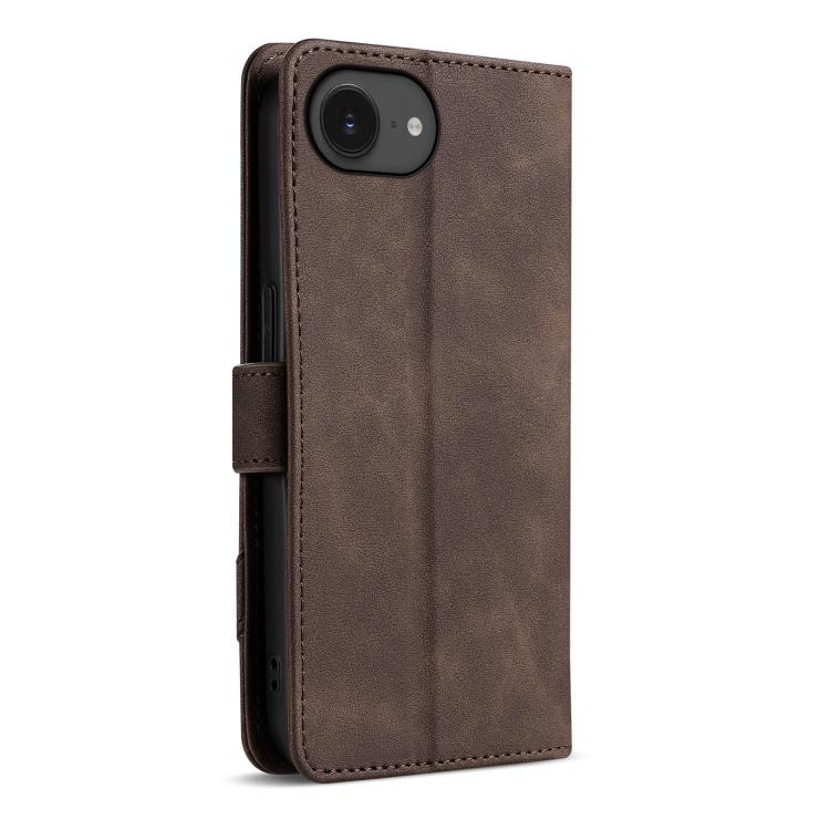 For iPhone 17e / 16e AZNS A2 Series Tri-Card Wallet RFID Vegan Leather Phone Case with Strap