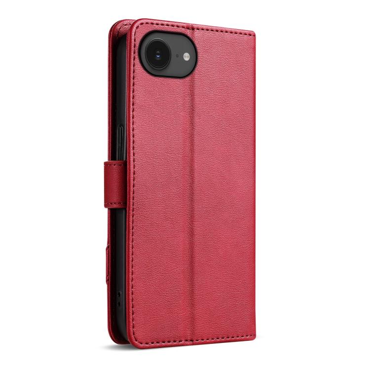For iPhone 17e / 16e AZNS A2 Series Tri-Card Wallet RFID Vegan Leather Phone Case with Strap
