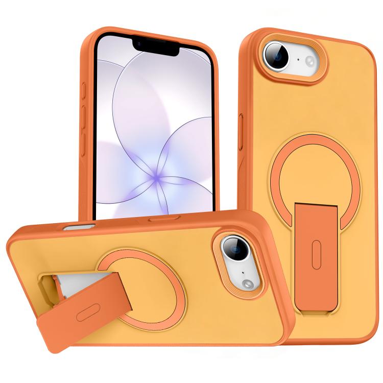 For iPhone 16e / 17e Skin Feel Invisible Kickstand MagSafe Phone Case