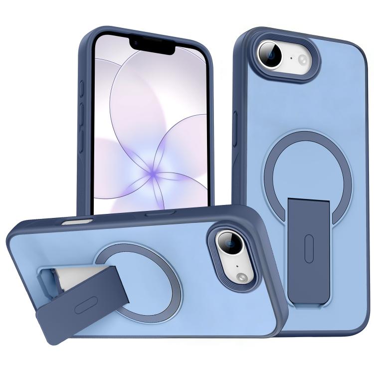 For iPhone 16e / 17e Skin Feel Invisible Kickstand MagSafe Phone Case