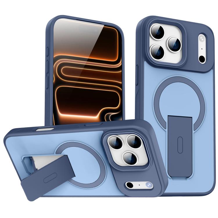 For iPhone 17 Pro Max Skin Feel Invisible Kickstand MagSafe Phone Case