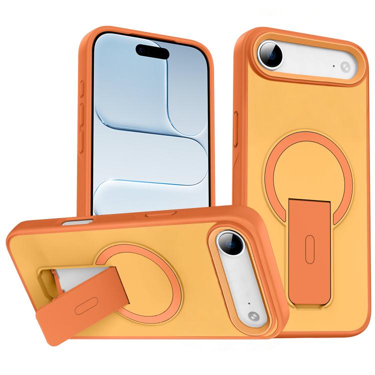For iPhone Air Skin Feel Invisible Kickstand MagSafe Phone Case