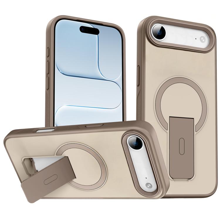 For iPhone Air Skin Feel Invisible Kickstand MagSafe Phone Case