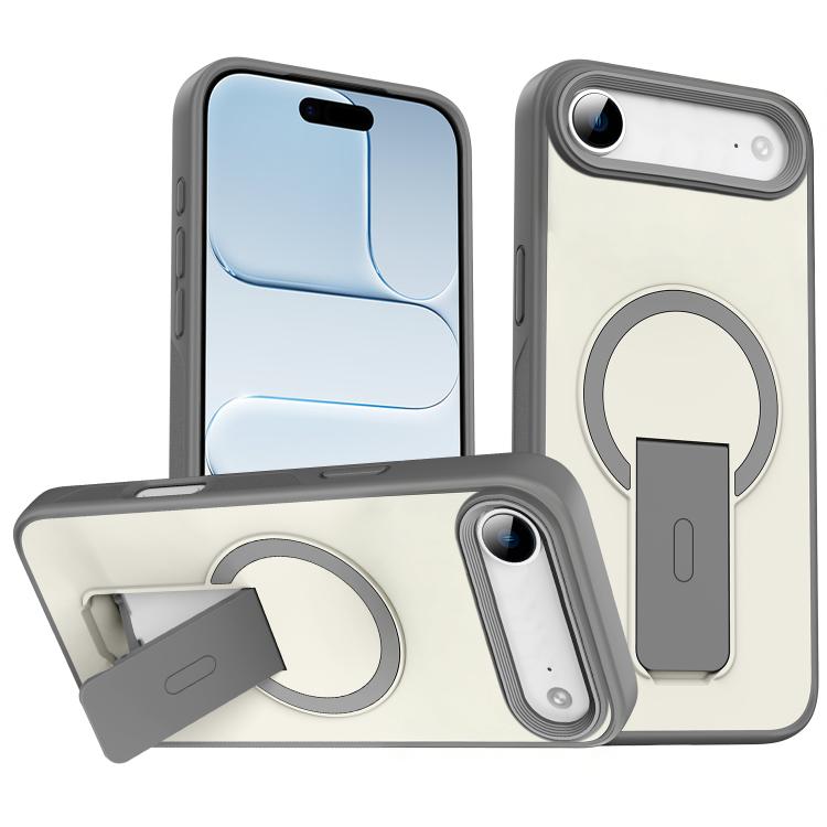 For iPhone Air Skin Feel Invisible Kickstand MagSafe Phone Case