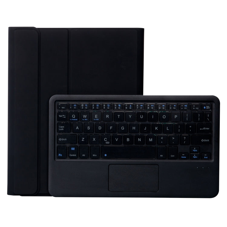 T098B-A Pressed Skin Texture TPU Detachable Candy Colors Bluetooth Keyboard Tablet Case for iPad Air 4 10.9 inch (2020), with Stand & Pen Slot & Touch