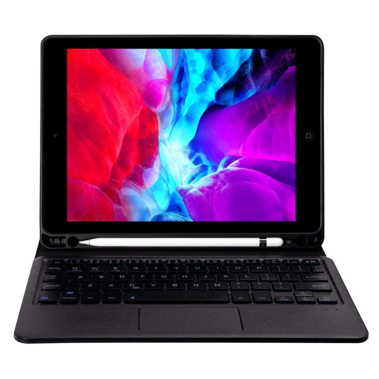 T098B-A Pressed Skin Texture TPU Detachable Candy Colors Bluetooth Keyboard Tablet Case for iPad Air 4 10.9 inch (2020), with Stand & Pen Slot & Touch