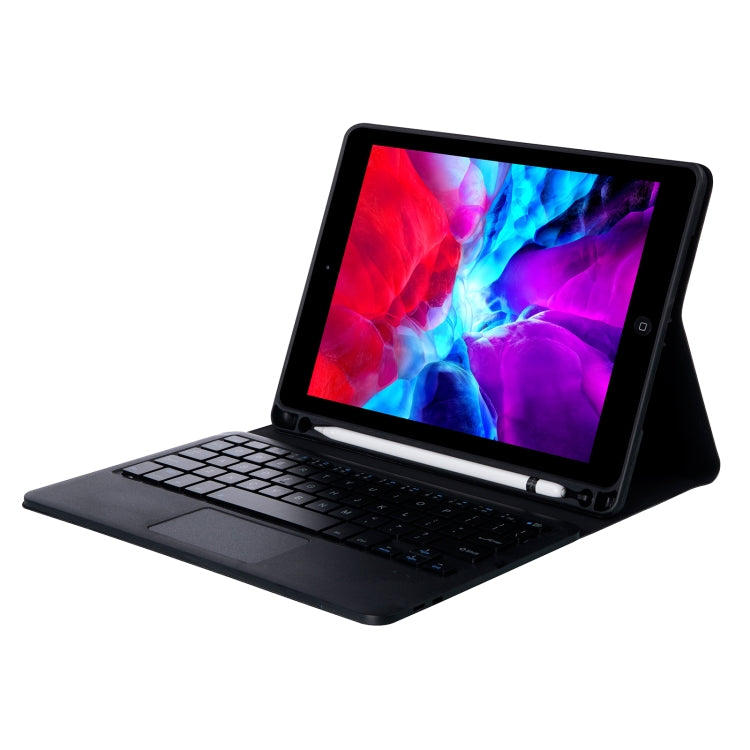 T098B-A Pressed Skin Texture TPU Detachable Candy Colors Bluetooth Keyboard Tablet Case for iPad Air 4 10.9 inch (2020), with Stand & Pen Slot & Touch