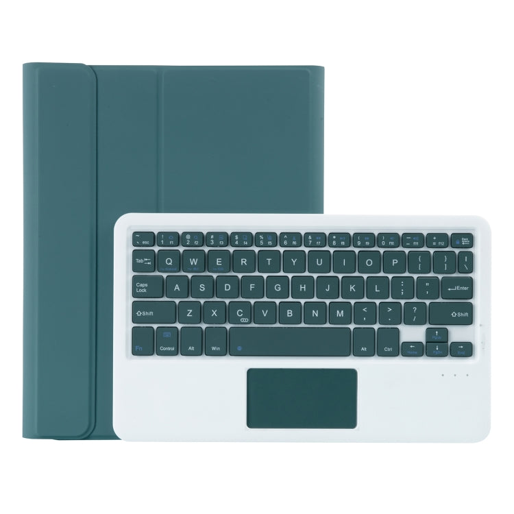 T098B-A Pressed Skin Texture TPU Detachable Candy Colors Bluetooth Keyboard Tablet Case for iPad Air 4 10.9 inch (2020), with Stand & Pen Slot & Touch