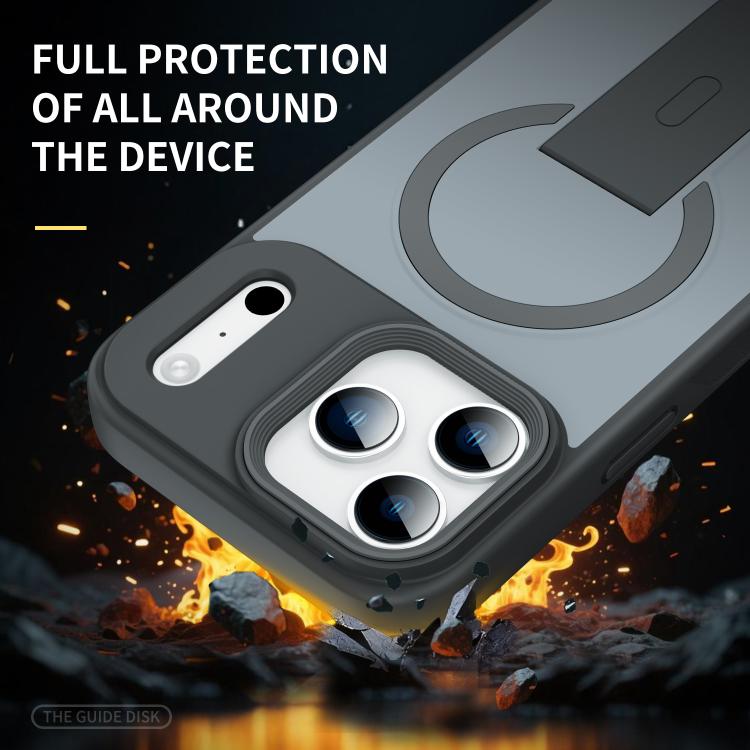 For iPhone 17 Pro Max Skin Feel Invisible Kickstand MagSafe Phone Case