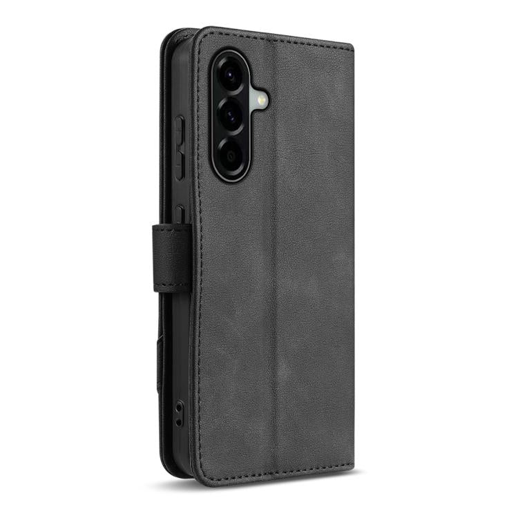 For Samsung Galaxy A36 5G AZNS A2 Series Tri-Card Wallet RFID Vegan Leather Phone Case with Strap