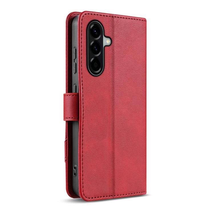 For Samsung Galaxy A56 5G AZNS A2 Series Tri-Card Wallet RFID Vegan Leather Phone Case with Strap