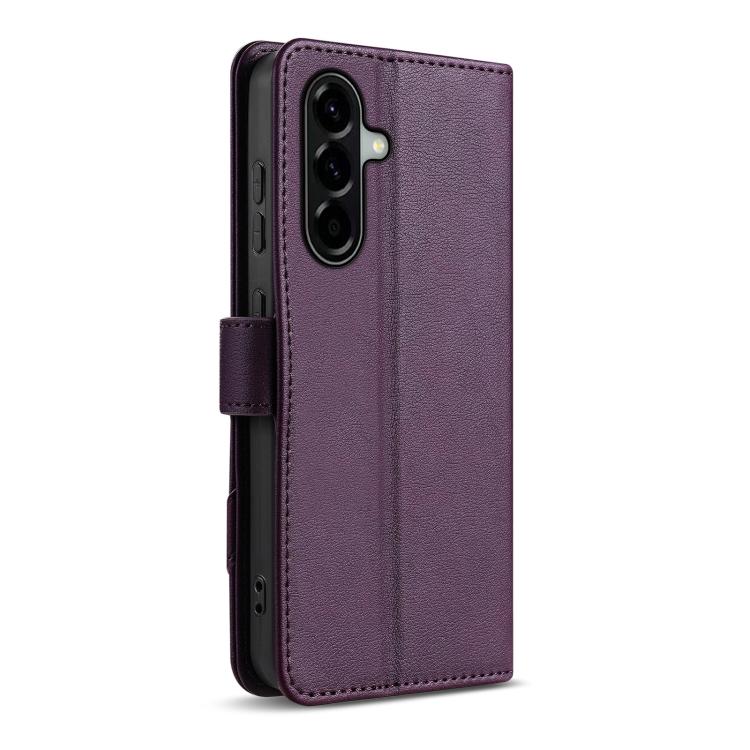 For Samsung Galaxy A37 5G AZNS A2 Series Tri-Card Wallet RFID Vegan Leather Phone Case with Strap