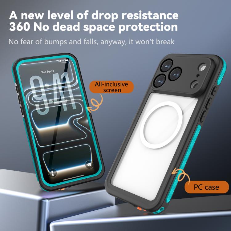 For iPhone 17 Pro Max RedPepper V Series IP68 Waterproof Magnetic Phone Case
