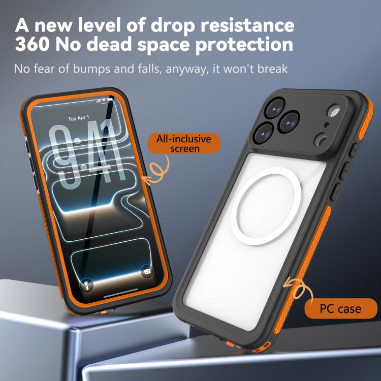 For iPhone 17 Pro Max RedPepper V Series IP68 Waterproof Magnetic Phone Case