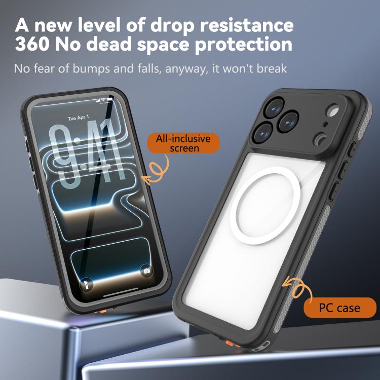 For iPhone 17 Pro Max RedPepper V Series IP68 Waterproof Magnetic Phone Case