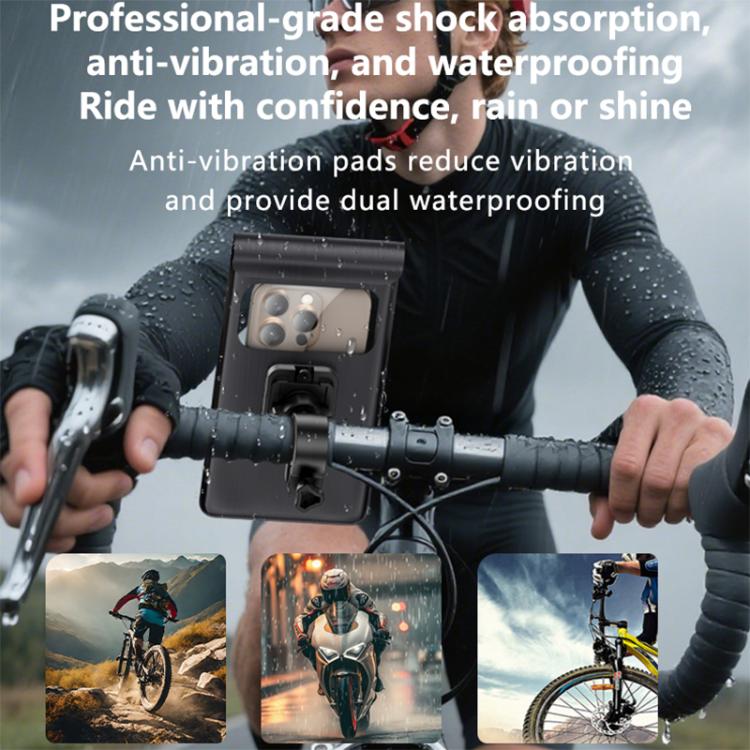 Yesido C333 Double-layer Sealed Waterproof Bag Cycling Phone Holder - Black