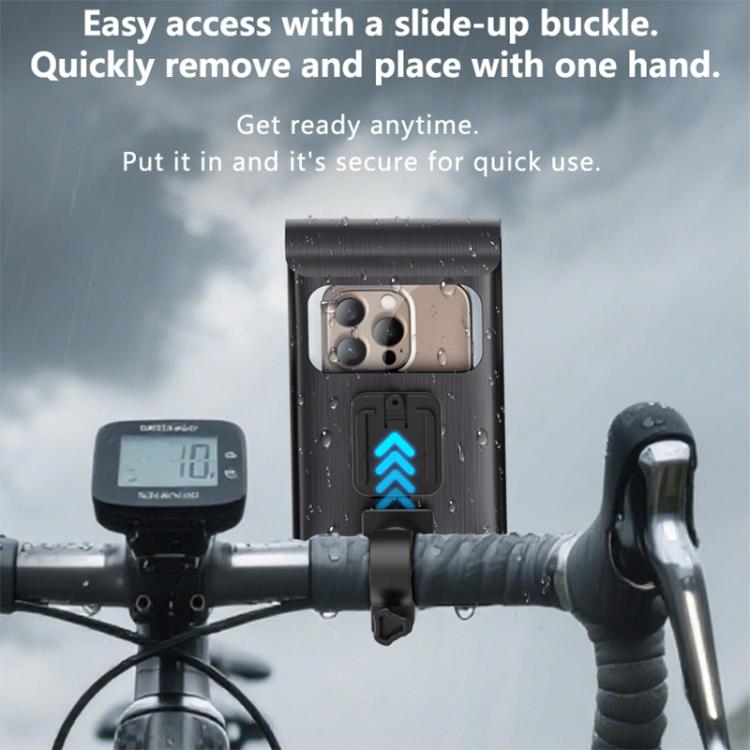 Yesido C333 Double-layer Sealed Waterproof Bag Cycling Phone Holder - Black