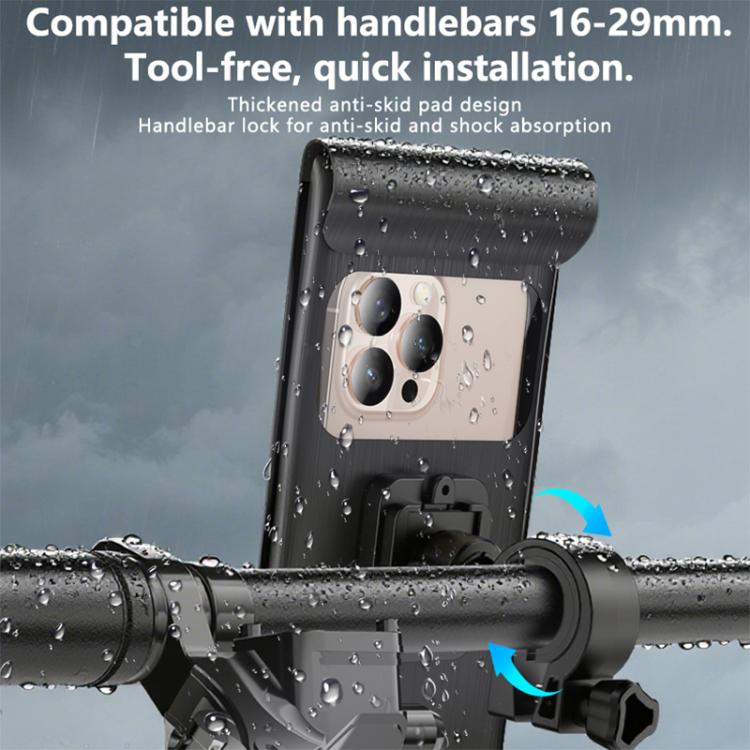 Yesido C333 Double-layer Sealed Waterproof Bag Cycling Phone Holder - Black