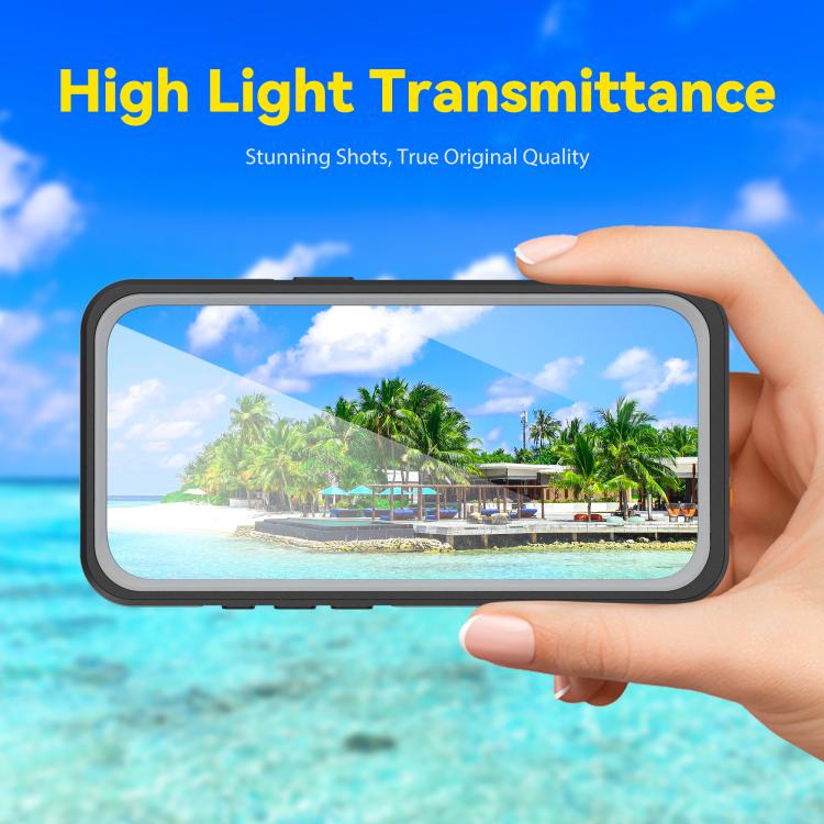 For iPhone 17 Pro RedPepper V Series IP68 Waterproof Magnetic Phone Case - Black