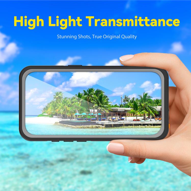 For iPhone 17 RedPepper V Series IP68 Waterproof Magnetic Phone Case - Black
