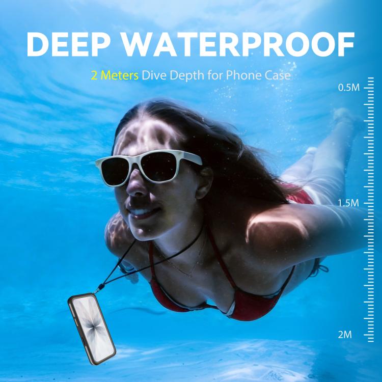 For iPhone 17 RedPepper V Series IP68 Waterproof Magnetic Phone Case - Black