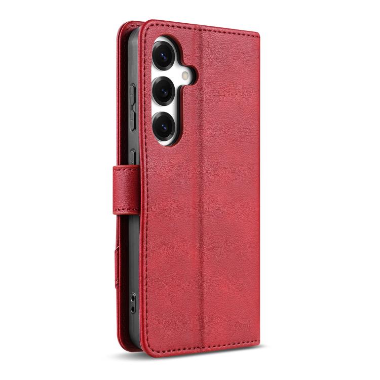 For Samsung Galaxy S25+ 5G AZNS A2 Series Tri-Card Wallet RFID Vegan Leather Phone Case with Strap