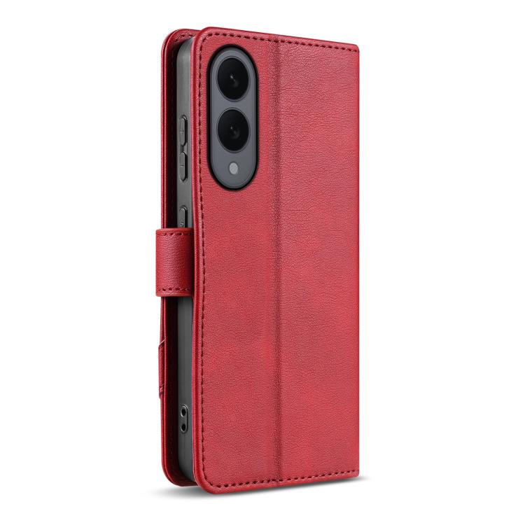 For Samsung Galaxy S25 Edge 5G AZNS A2 Series Tri-Card Wallet RFID Vegan Leather Phone Case with Strap