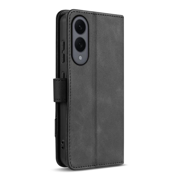 For Samsung Galaxy S25 Edge 5G AZNS A2 Series Tri-Card Wallet RFID Vegan Leather Phone Case with Strap