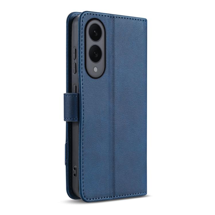 For Samsung Galaxy S25 Edge 5G AZNS A2 Series Tri-Card Wallet RFID Vegan Leather Phone Case with Strap