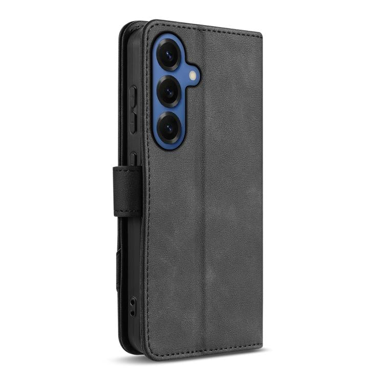 For Samsung Galaxy S26 5G AZNS A2 Series Tri-Card Wallet RFID Vegan Leather Phone Case with Strap