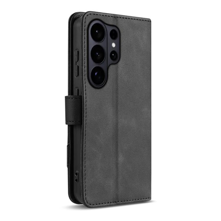 For Samsung Galaxy S26 Ultra 5G AZNS A2 Series Tri-Card Wallet RFID Vegan Leather Phone Case with Strap