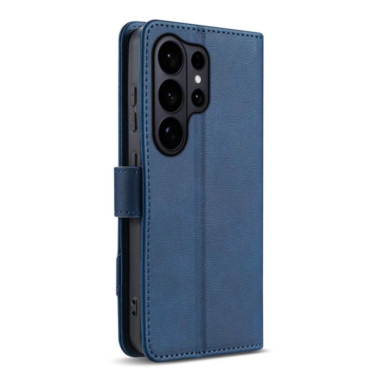 For Samsung Galaxy S26 Ultra 5G AZNS A2 Series Tri-Card Wallet RFID Vegan Leather Phone Case with Strap