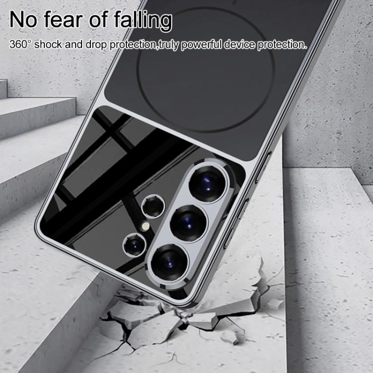 For Samsung Galaxy S26 Ultra 5G GKK AG Phantom Plating Frame Skin Feel Full Coverage Magnetic Phone Case